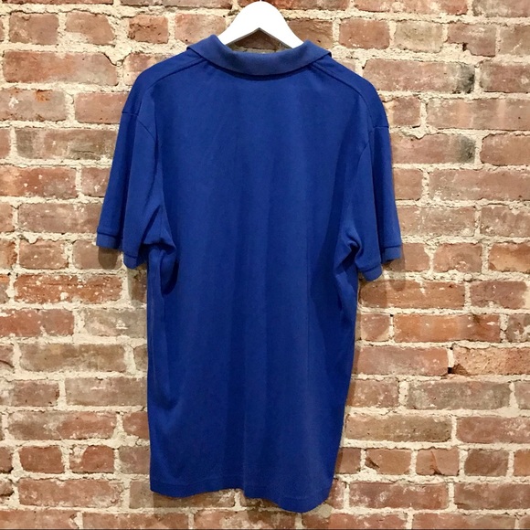 Polo Ralph Lauren blue & orange cotton polo. Sz L - Picture 6 of 7